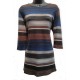 Chandail ligné teinte de bleu Collection Judy Logan