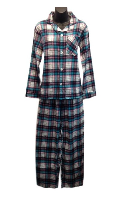 Pyjama carotté teinte de bleu Collection Hamilton 