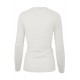 White Ivory sweater with rhinestones on sleeves