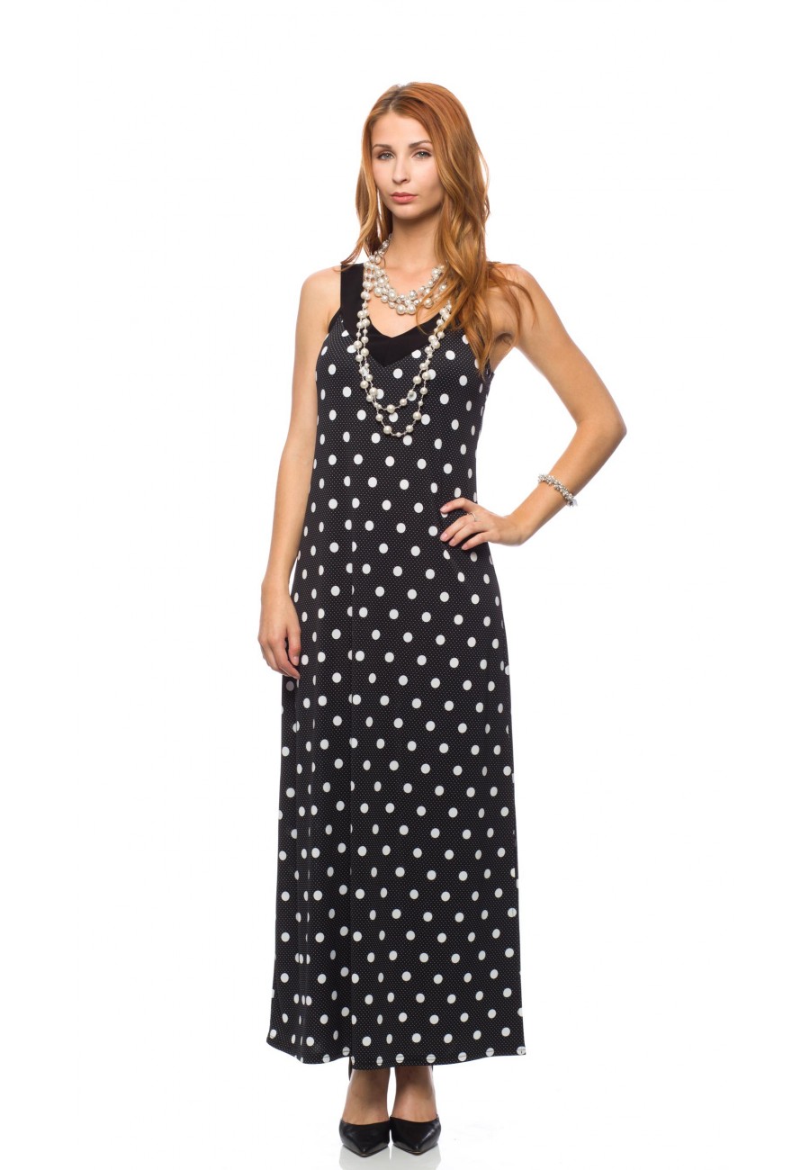  Robe  longue Multi pois Modes Actuelle  Gitane Boutique 