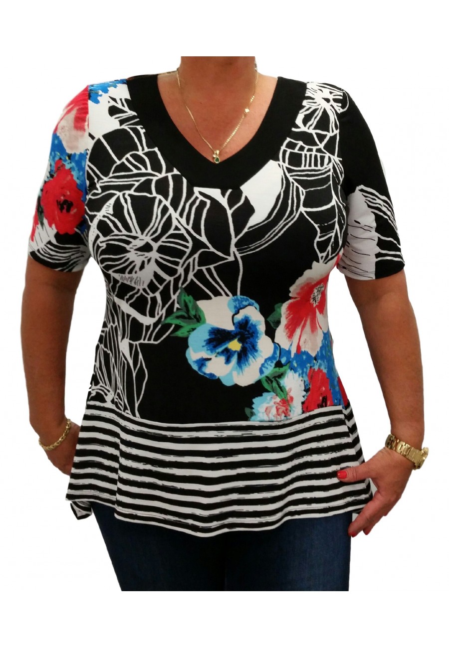 Tunic floral inspiration Michael Tyler Collection 2016 - Boutique Isla Mona