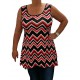 Tunique Zig Zag Rouge et Noir Modes Gitane