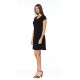 Superb black united Paris cocktail dress Modes Gitane