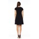 Superb black united Paris cocktail dress Modes Gitane