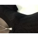 Superbe robe noir en tissue Jacquard fabriquer au Quebec 