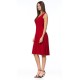 Robe a panneaux uni rouge mode Gitane