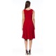 Robe a panneaux uni rouge mode Gitane