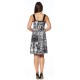 Robe soleil pour voyage Noir Blanche Gitane