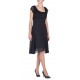 Robe Noir haut de dentelle à la mode