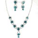 Ensemble collier et boucle d'oreilles 