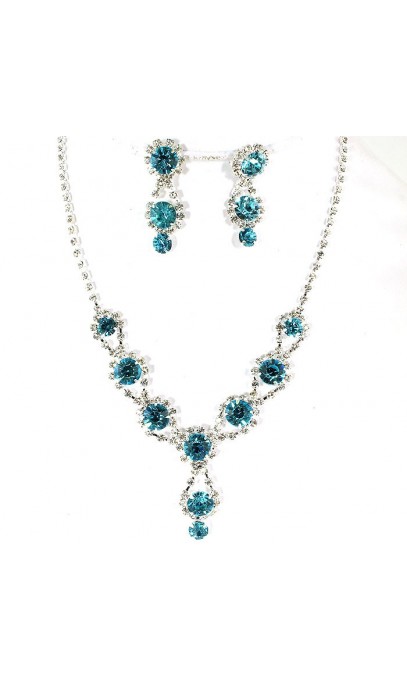 Ensemble collier et boucle d'oreilles 