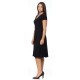 Robe a panneaux Noir uni Modes Gitane