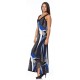 Robe longue Bleue Modes Gitane 2017