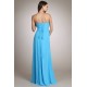 Robe de bal bleu royal avec pierres au buste