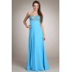 Robe de bal bleu royal avec pierres au buste