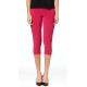 Legging capri Court avec Boutton couleur Fushia