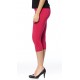 Legging capri Court avec Boutton couleur Fushia