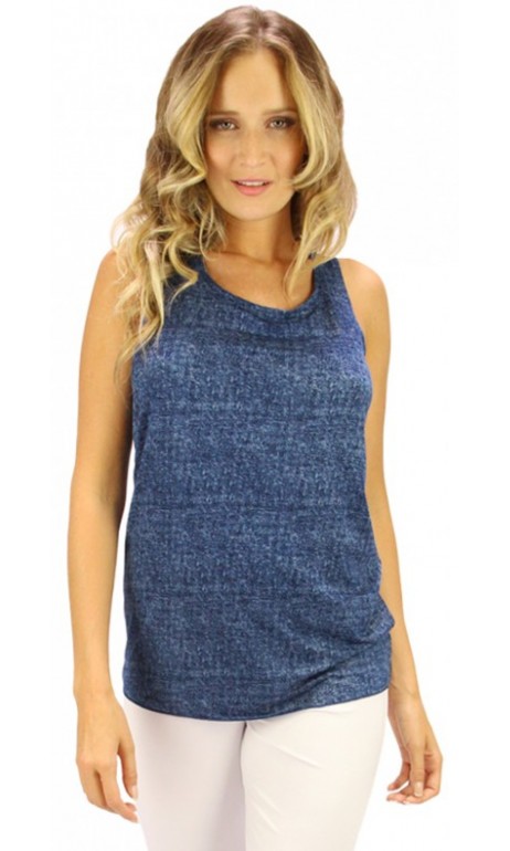 Camisole imprimé style jeans léger Tango Mango