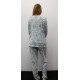 3-piece Cashmere Pajama Set Blue