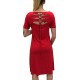 Robe rouge fantaisie dans le dos GG Collection