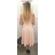 Robe Rose saumon sans manches Artex Fashions
