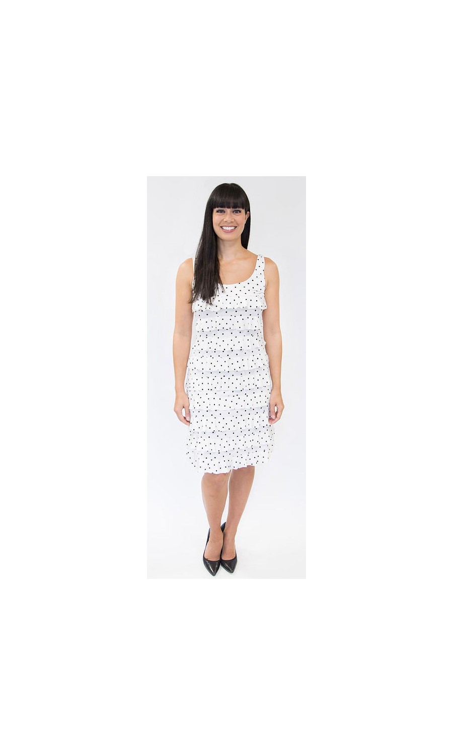 Superbe robe Tango Mango Blanche a pois Noire - Boutique isla Mona internet