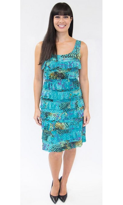 robe mango bleu