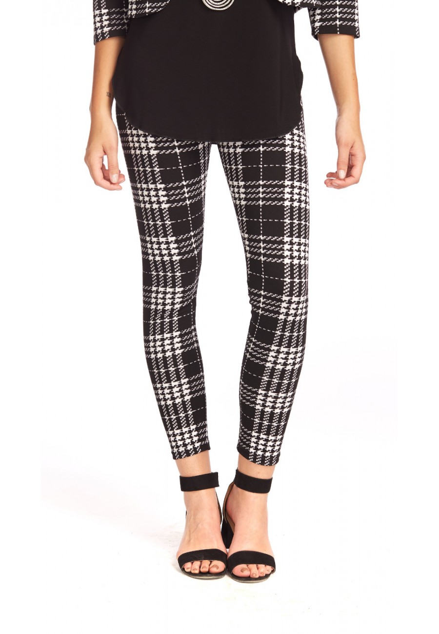 plaid printed leggings Modes Gitane Boutique Isla Mona