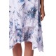 Robe Blanche et Bleu Creation