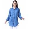 Chemise style jeans bleu Joana