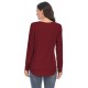 Burgundy Top With 2 Decorative Straps