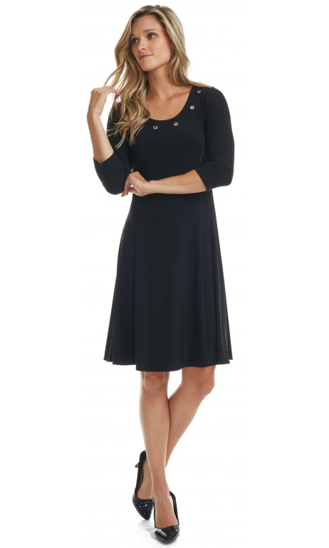 Robe paris noir anneaux féminin Modes Gitane