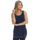 Tunique camisole Navy accent de blanc Mode Gitane