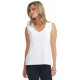 Camisole white V-neck doubled at the front Modes Gitane