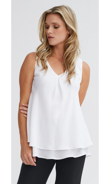 White Chiffon Top