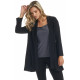 Cardigan uni Noir Modes Gitane