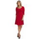 Robe paris rouge anneaux féminin Modes Gitane