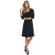 Robe paris manches 3/4 noir Modes Gitane