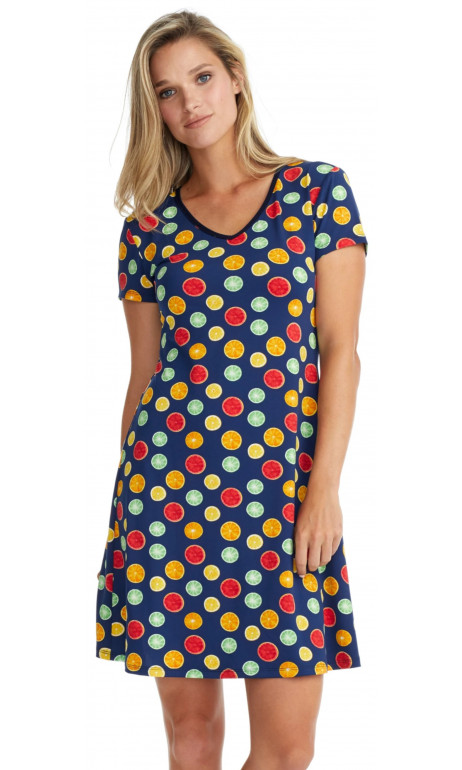 Citrus print dress