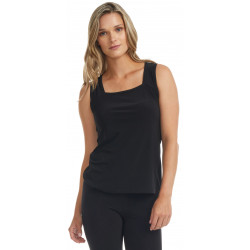 Camisole mode Gitane Noir a col carré