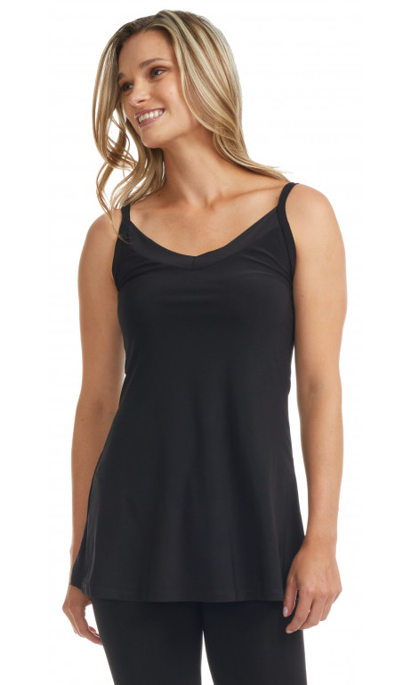 Camisole à col en V Noir