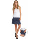 Jupe culotte Marine petit Blanc