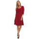 Red mode Gitane Dress 3/4 Sleeve