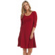 Red mode Gitane Dress 3/4 Sleeve