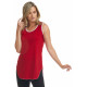 Camisole Rouge et Blanche style tunique