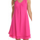 Robe chiffon Rose