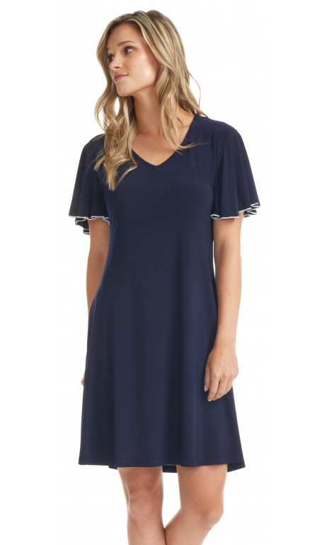 Robe Navy Magnolia Modes Gitane