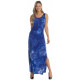 Robe longue la brume Bleue