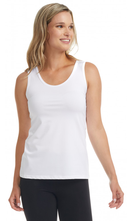 Camisole blanche col rond