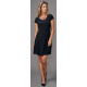 Superb black united Paris cocktail dress Modes Gitane